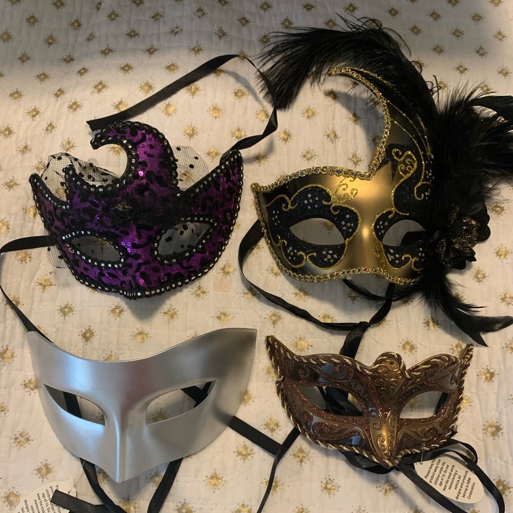4 NEW GORGEOUS MASKS masquerade gala event
